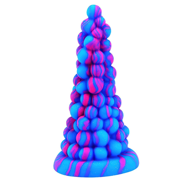 Silicone Anal Plug With Suction Cup A Grape Shape / Unisex Soft Sex Toys For Adults - EVE's SECRETS
